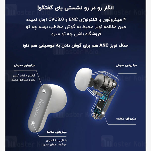 ﻿هندزفری بلوتوث Xiaomi 1More Omthing EO006 Airfree 2 True Wireless In-Ear